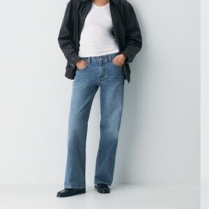 Aritzia Denim Forum Farrah Lo Rise Wide Jean